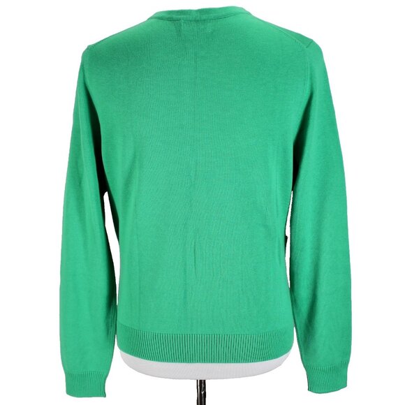 Lilly Pulitzer Cardigan Sweater Womens Size L Green Long Sleeve Button Front - Picture 5 of 7